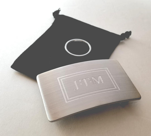 Personalized Buckle & Belt for Suits Customized Gift Bespoke Monogrammed Gift Monogram Accessories Gentlemen's Gift Keepsake