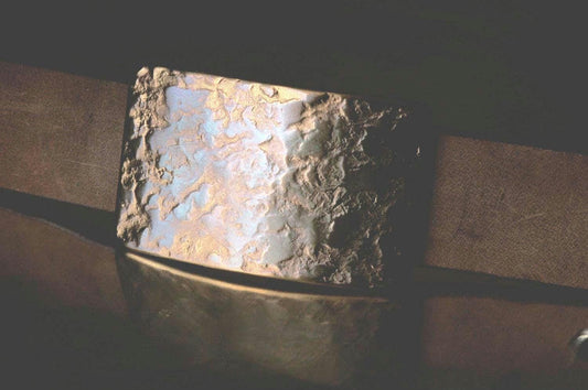 Father's Day Belt Buckle Made in Canada Hand Forged Stainless Steel Buckle Hypoallergenic Buckle One of a Kind Fits 1.5" Belt For Jean