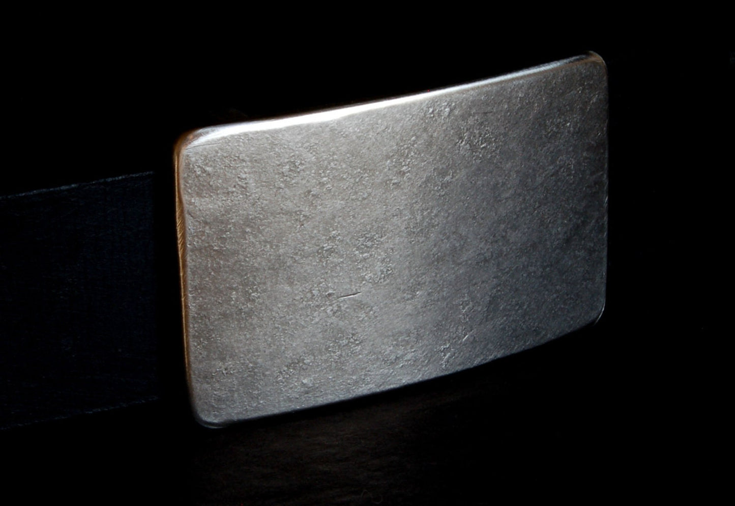 Belt & Buckle Set, Unisex Silver, Jean Belt Buckle and Leather Belt, Made in Canada, Stainless Steel, Leather Belt For Workwear and Chinos