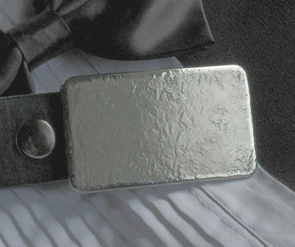 Unisex Belt Buckle, Stainless Steel Buckle, Blacksmith Textured, Classic Men's Suit Buckle, Hypoallergenic Buckle Fits 1-1/4" Belt