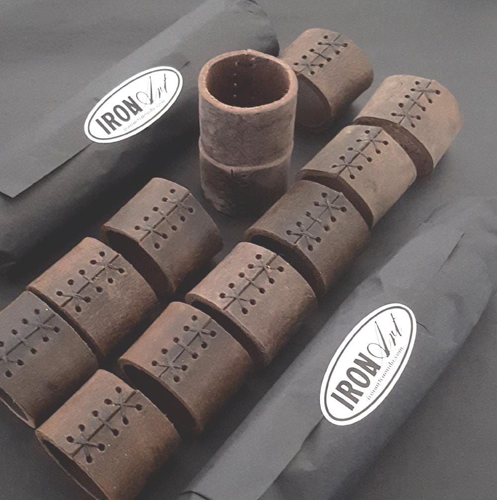 Taupe Leather Napkin Rings (6) Casual Dining, Hostess Gift, Housewarming Gift Home Decor Picnics, Dining Accessories, Mom Day