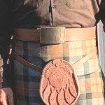 KILT Buckle, Hand Forged Scottish KILT Buckle, Hypoallergenic, Custom Sizes Made to Order, Stainless Steel, Buckle fits a 2 Inch Kilt Belt