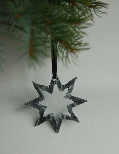 Baby's First Ornament Tree Ornament Metal Stars Hand Painted Stars with String for Hanging Gift Bags Housewarming Gift Window Display