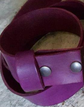 Red Belt Hand Dyed Leather Belt, Coloured Belts Unisex Belt with Snaps Multicolored Belts Belt for Jean, Belt for Suit Belt for Golf