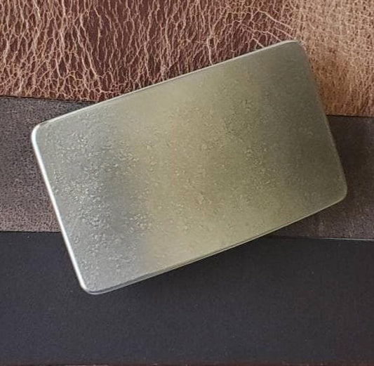 Belt Buckle fits 1-3/4" Wide Belt Silver Buckle Hypoallergenic Buckle for Jeans or Workwear