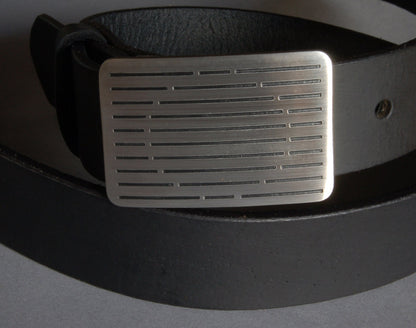 Father's Day Gift, Golf Belt & Buckle, Etched, Brushed Stainless Steel Golf Buckle, Fits 1.25" Belt, Golfer's Gifts, Golf Attire, Golf Gift