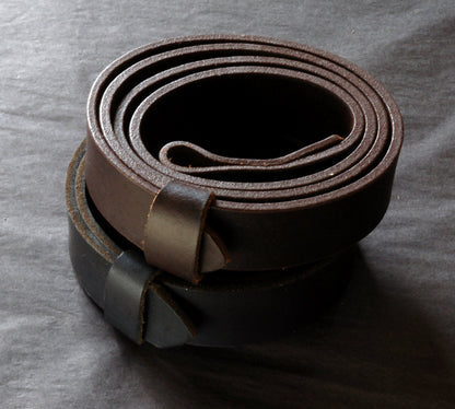 Leather Belt with SNAPS for Jeans or Suits, Custom Cut Oiled Buffalo Leather Belts with snaps 1.5" and 1.25" Wide Belt, Made to Measure Belt