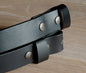 Interchangeable Unisex Belt with Snaps Custom Black Bridle Leather Belt or Oiled Buffalo Leather Belt 1.25" for Suits or 1.5" for Jeans