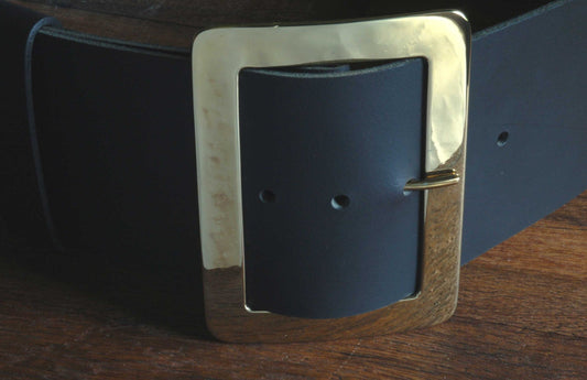 Santa Belt Buckle Gold or Silver Santa Claus Saint Nicholas Father Christmas Kris Kringle Stainless Steel Belt Buckle w/Leather Belt