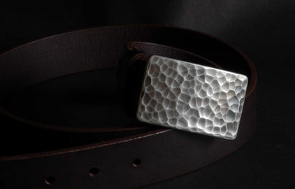 Belt and Buckle for Golf Wear, Golf Classic Ball Buckle & Belt SET, Hypoallergenic Buckle, Hand Forged Solid Stainless Steel with 1.5" Belt