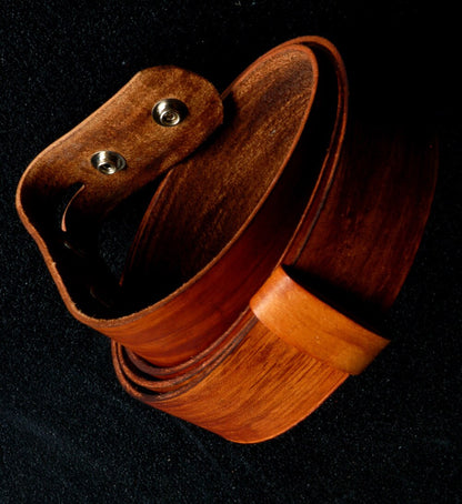 Hand Dyed Leather Belt Variety of Colors Belts with Snaps Coloured Belts Belt for Jeans Belt for Suit Belt for Golf Belt & Buckle Set