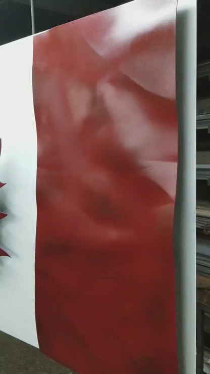 Canadian Flag Wall Mounted Canadian Flag Corporate Office Gift Corporate Gift Interior Canadian Made Flag To Hang Canadian Office Decor