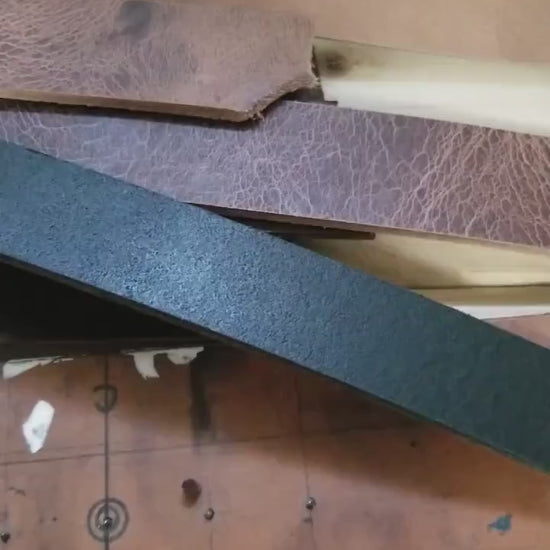 MAHOGANY Leather Belts for Suits or Jeans Made to Measure Custom Cut Leather Snap Belts 1.5" or 1.25" Unisex Belts Adults or Kids Belts